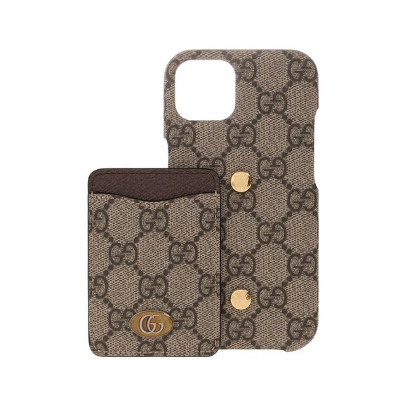 NEW GUCCI GG Supreme iPhone 13 Pro 701583 Cell phone case Brown - Picture 1 of 7